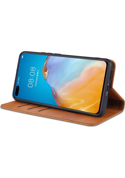 Huawei P40 Pro Için Flip Manyetik Tpu Standlı Kılıf (Yurt Dışından)