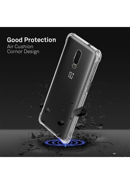 Oneplus 6t Için Kenarları Korumalı Tpu Bumper Shockproof Şeffaf Kılıf (Yurt Dışından)