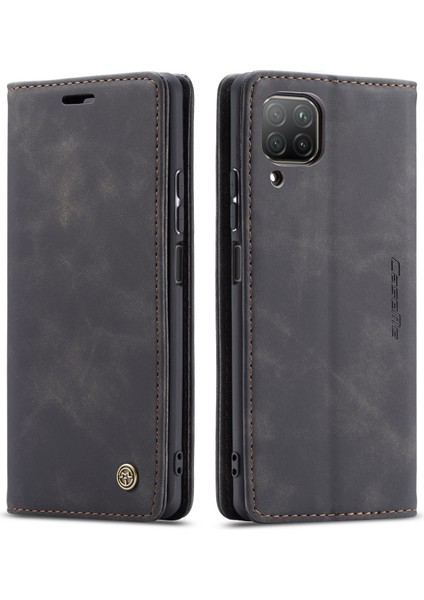 Huawei P40 Lite Için Retro Pu Deri Tpu Kart Bölmeli Manyetik Flip Standlı Kılıf (Yurt Dışından)