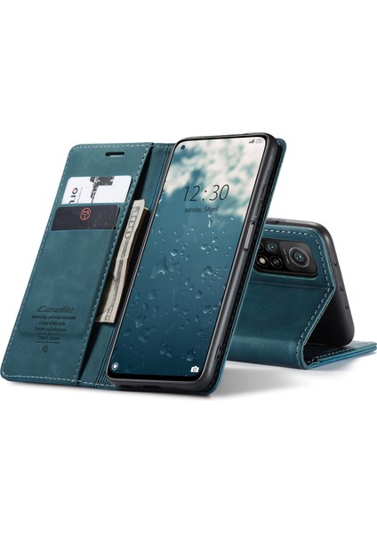 Xiaomi Mi 10T / Mi 10T Pro Için Retro Pu Deri Tpu Manyetik Flip Standlı Kılıf (Yurt Dışından)