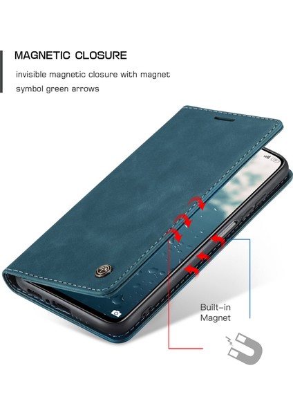 Xiaomi Mi 10T / Mi 10T Pro Için Retro Pu Deri Tpu Manyetik Flip Standlı Kılıf (Yurt Dışından)