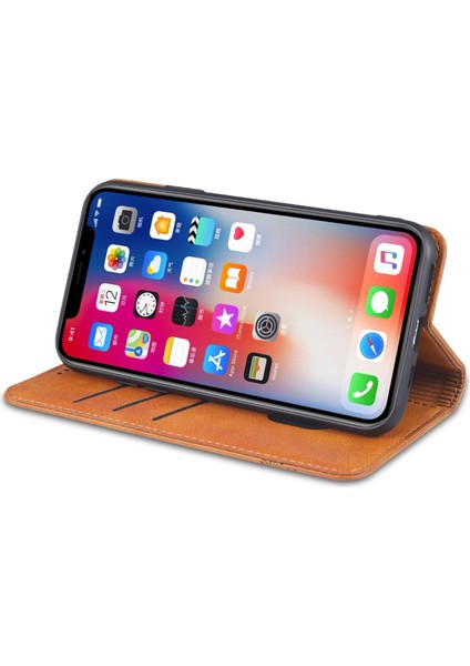 iPhone Xs Max Için Flip Manyetik Tpu Standlı Kılıf (Yurt Dışından)