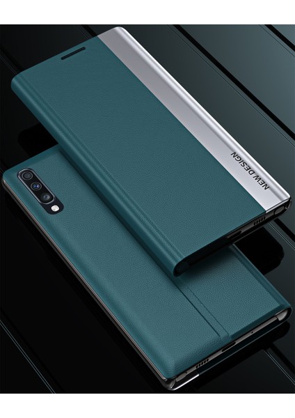 Samsung Galaxy A50 / A50S / A30S Için Ince Flip Deri Manyetik Kılıf (Yurt Dışından) modelleri