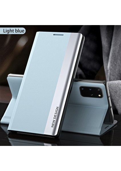 Samsung Galaxy S20 Için Ince Flip Deri Manyetik Kılıf (Yurt Dışından)