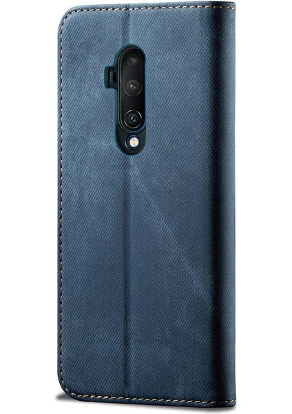Oneplus 7t Pro Için Retro Deri Flip Standlı Kılıf (Yurt Dışından)