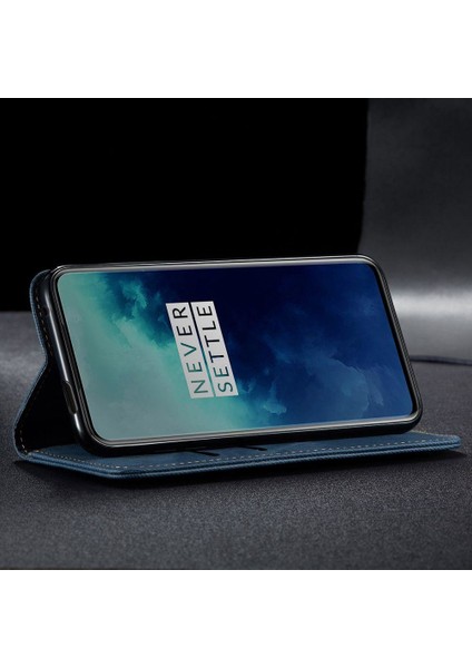Oneplus 7t Pro Için Retro Deri Flip Standlı Kılıf (Yurt Dışından)