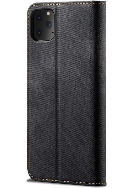 iPhone 11 Pro Için Retro Deri Flip Standlı Kılıf (Yurt Dışından)
