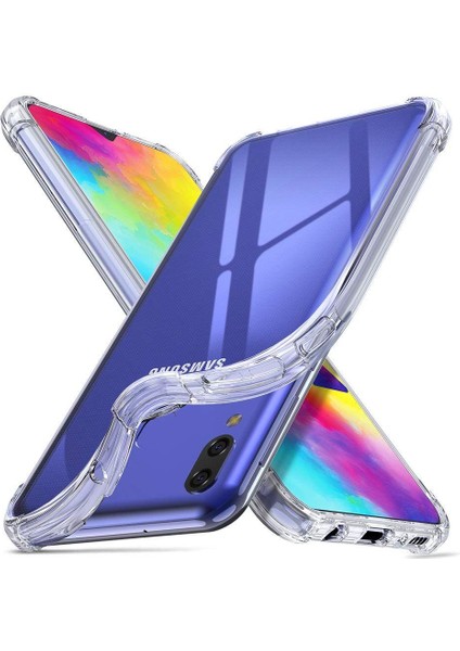 Samsung Galaxy M20 Için Kenarları Korumalı Tpu Bumper Shockproof Şeffaf Kılıf (Yurt Dışından)