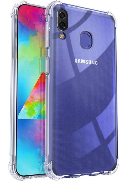 Samsung Galaxy M20 Için Kenarları Korumalı Tpu Bumper Shockproof Şeffaf Kılıf (Yurt Dışından)
