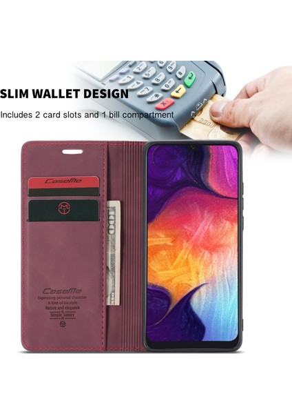 Samsung Galaxy A50 / A50S / A30S Için Retro Pu Deri Tpu Kart Bölmeli Manyetik Flip Standlı Kılıf (Yurt Dışından) indirimleri