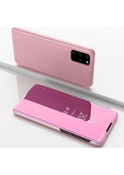 Samsung Galaxy S20 Plus Için Aynalı Pu Deri Standlı Kılıf (Yurt Dışından)