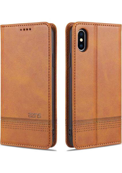 iPhone x / iPhone Xs Için Flip Manyetik Tpu Standlı Kılıf (Yurt Dışından)