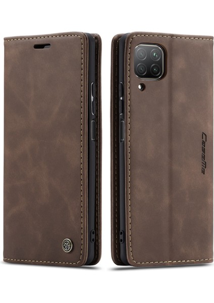 Huawei P40 Lite Için Retro Pu Deri Tpu Kart Bölmeli Manyetik Flip Standlı Kılıf (Yurt Dışından)