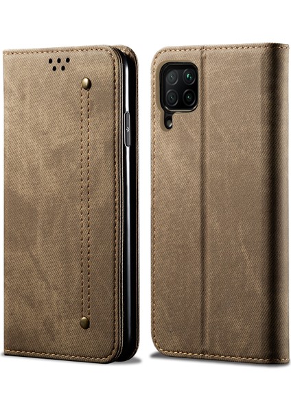 Huawei P40 Lite Için Retro Deri Flip Cüzdan Standlı Kılıf (Yurt Dışından)