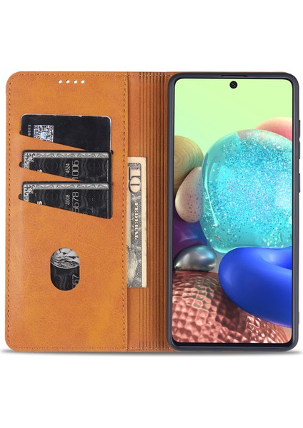 Samsung Galaxy A51 Için Flip Manyetik Tpu Standlı Kılıf (Yurt Dışından)