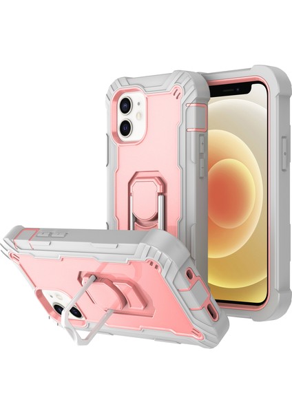iPhone 12 Mini Için Shockproof Yerleşik Standlı Kılıf (Yurt Dışından)