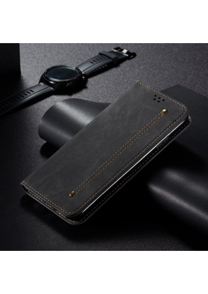Samsung Galaxy M51 Için Retro Deri Flip Cüzdan Standlı Kılıf (Yurt Dışından)