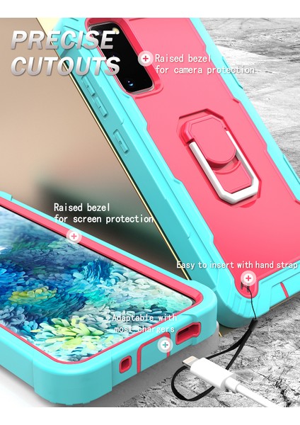 Samsung Galaxy S20 Fe Için Shockproof Yerleşik Standlı Kılıf (Yurt Dışından) fırsatları