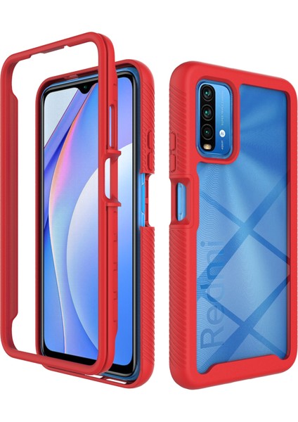 Xiaomi Poco M3/redmi 9t/redmi 9 Power Için Çift Katmanlı Şeffaf Bumper Shockproof Tam Koruma Kılıf (Yurt Dışından)