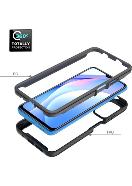Xiaomi Poco M3/redmi 9t/redmi 9 Power Için Çift Katmanlı Şeffaf Bumper Shockproof Tam Koruma Kılıf (Yurt Dışından) modelleri