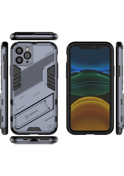 iPhone 11 Için Standlı Ince Sert Pc Tpu Düşme Önleyici Koruyucu Kılıf (Yurt Dışından) modelleri