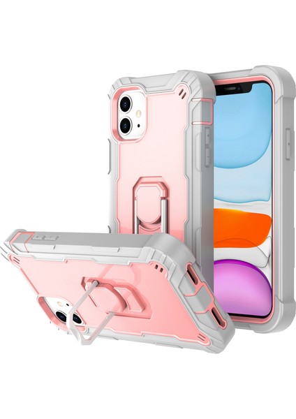iPhone 11 Için Shockproof Yerleşik Standlı Kılıf (Yurt Dışından)
