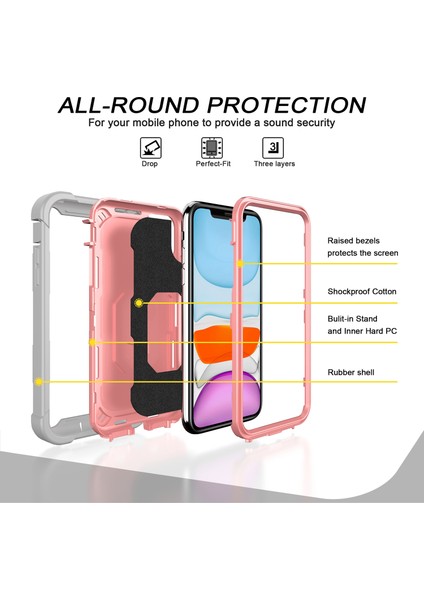 iPhone 11 Için Shockproof Yerleşik Standlı Kılıf (Yurt Dışından) fiyatları