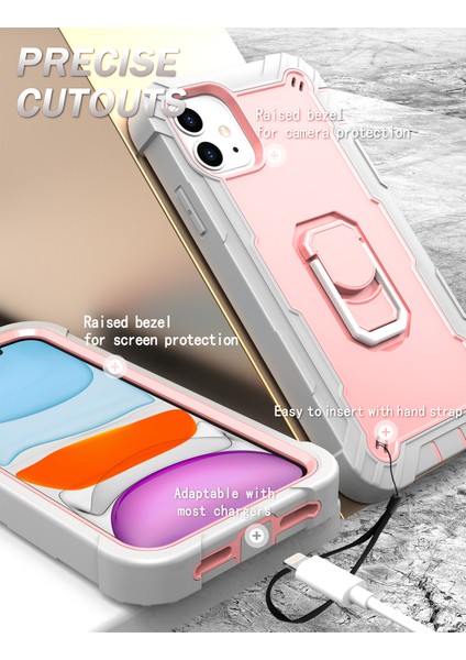 iPhone 11 Için Shockproof Yerleşik Standlı Kılıf (Yurt Dışından) fırsatları
