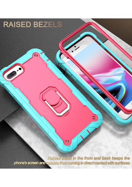 iPhone 7 Plus/8 Plus/6 Plus/6s Plus Için Shockproof Yerleşik Standlı Kılıf (Yurt Dışından)