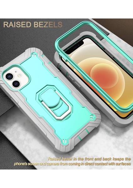 iPhone 12 Mini Için Shockproof Yerleşik Standlı Kılıf (Yurt Dışından)