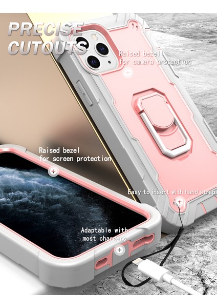 iPhone 11 Pro Için Shockproof Yerleşik Standlı Kılıf (Yurt Dışından) fırsatları
