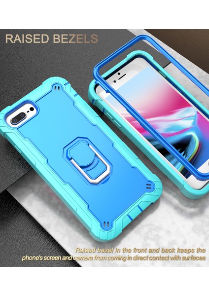 iPhone 7 Plus/8 Plus/6 Plus/6s Plus Için Shockproof Yerleşik Standlı Kılıf (Yurt Dışından)