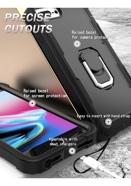 iPhone 8/7/6s/6/iphone Se 2020 Için Shockproof Yerleşik Standlı Kılıf (Yurt Dışından)