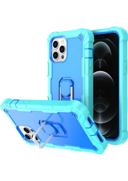 iPhone 12 Pro/iphone 12 Için Shockproof Yerleşik Standlı Kılıf (Yurt Dışından)