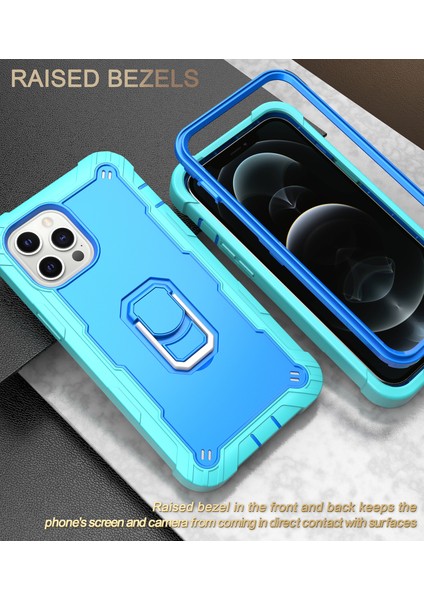 iPhone 12 Pro/iphone 12 Için Shockproof Yerleşik Standlı Kılıf (Yurt Dışından)