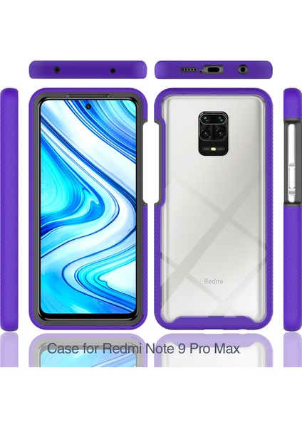 Xiaomi Redmi Note 9 Pro / 9s / 9 Pro Max Için Çift Katmanlı Şeffaf Bumper Shockproof Tam Koruma Kılıf (Yurt Dışından)