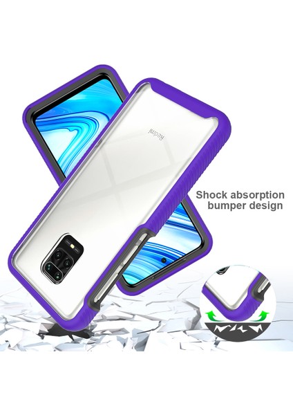 Xiaomi Redmi Note 9 Pro / 9s / 9 Pro Max Için Çift Katmanlı Şeffaf Bumper Shockproof Tam Koruma Kılıf (Yurt Dışından)