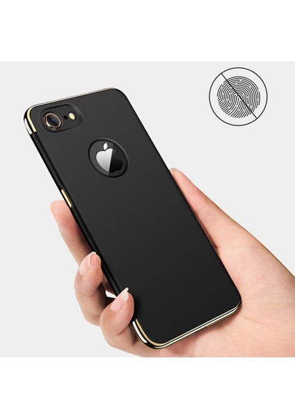 iPhone 7 / iPhone 8 Için 3'ü 1 Arada Kaymaz Mat Kapaklı Kılıf (Yurt Dışından)