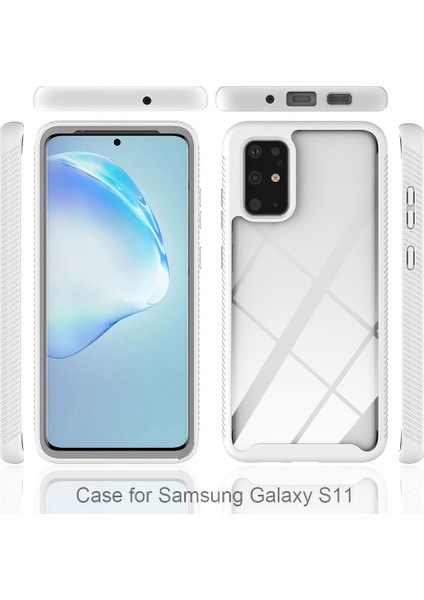 Samsung Galaxy S20 Plus Için Çift Katmanlı Şeffaf Bumper Shockproof Tam Koruma Kılıf (Yurt Dışından)