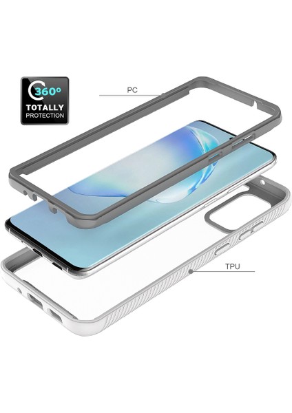 Samsung Galaxy S20 Plus Için Çift Katmanlı Şeffaf Bumper Shockproof Tam Koruma Kılıf (Yurt Dışından)