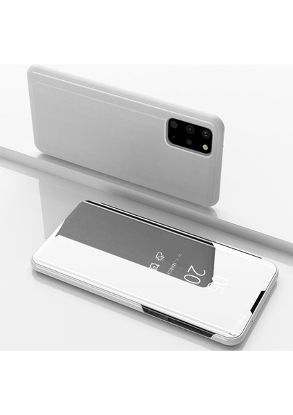 Samsung Galaxy S20 Plus Için Aynalı Pu Deri Standlı Kılıf (Yurt Dışından)