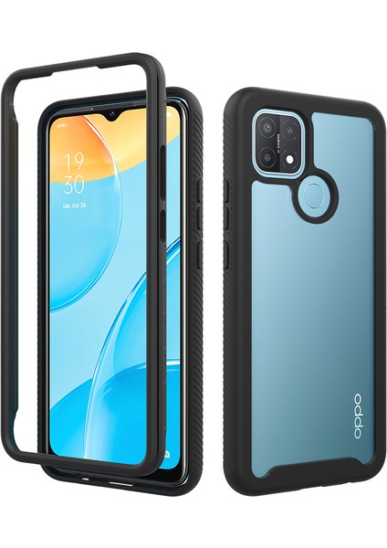 Oppo A15 Için Çift Katmanlı Şeffaf Bumper Shockproof Tam Koruma Kılıf (Yurt Dışından)