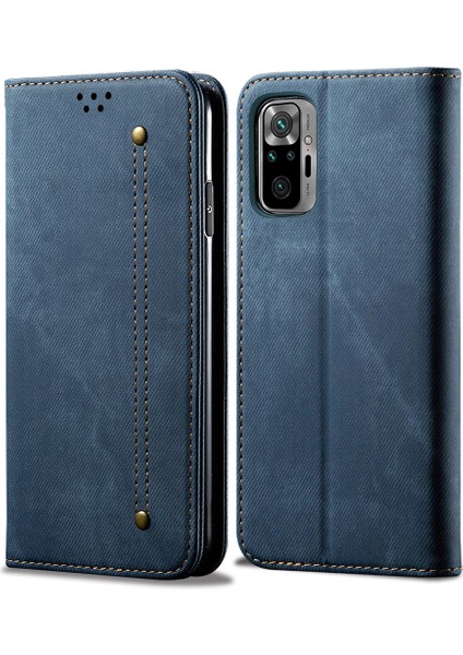 Xiaomi Redmi Note 10 4g / Note 10S Için Retro Deri Flip Cüzdan Standlı Kılıf (Yurt Dışından)
