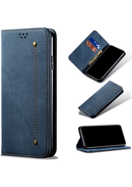 Xiaomi Redmi Note 10 4g / Note 10S Için Retro Deri Flip Cüzdan Standlı Kılıf (Yurt Dışından)