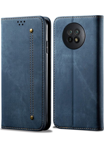 Xiaomi Redmi Note 9t 5g Için Retro Deri Flip Cüzdan Standlı Kılıf (Yurt Dışından)