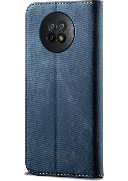 Xiaomi Redmi Note 9t 5g Için Retro Deri Flip Cüzdan Standlı Kılıf (Yurt Dışından)