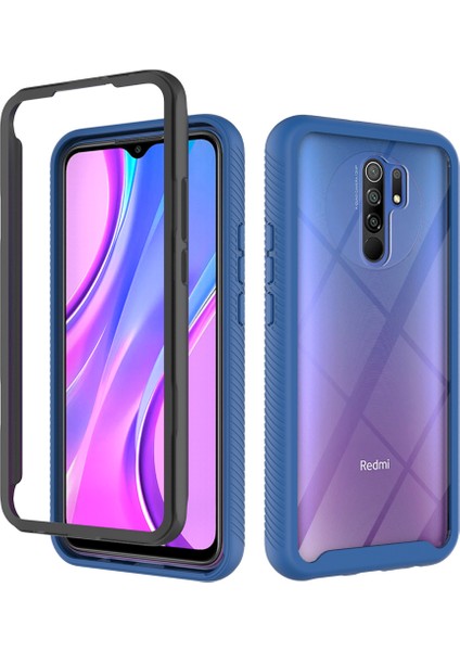 Xiaomi Redmi 9 Için Çift Katmanlı Şeffaf Bumper Shockproof Tam Koruma Kılıf (Yurt Dışından)