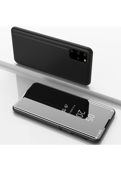 Samsung Galaxy S20 Plus Için Aynalı Pu Deri Standlı Kılıf (Yurt Dışından)