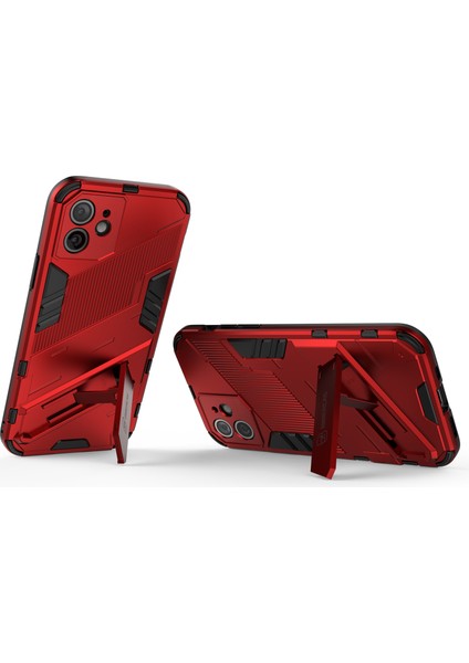 iPhone 12 Için Standlı Ince Sert Pc Tpu Düşme Önleyici Koruyucu Kılıf (Yurt Dışından) fırsatları