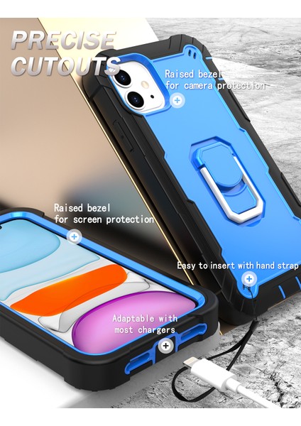 iPhone 11 Için Shockproof Yerleşik Standlı Kılıf (Yurt Dışından) fırsatları